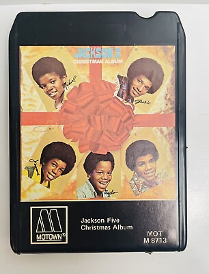 #ad Jackson Five Christmas Album 1971 Motown Records 8 Track Tape M 8713 $13.00