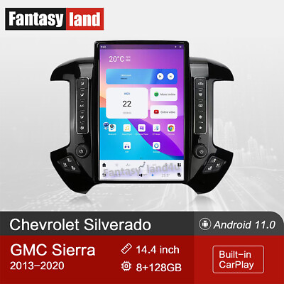 #ad Android Smart Radio Tesla GPS Stereo fr Chevrolet Silverado GMC Sierra 2013 2020 $889.00
