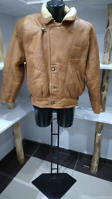 #ad Sheepskin Used Pre owned Man Light Brown SIZE S MGS078PI $41.27