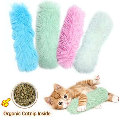 #ad Pillows Catnip Toys Interactive Cat Kicker for Chasing Chewing Teething Clean $6.29