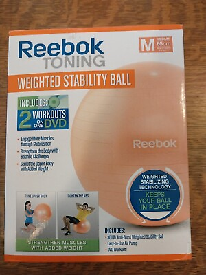 #ad Reebok 65cm Medium Weighted Stability Ball Free shipping $29.99