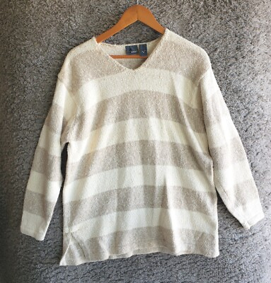 #ad Lizwear Liz Claiborne Striped Sweater size Small $10.49