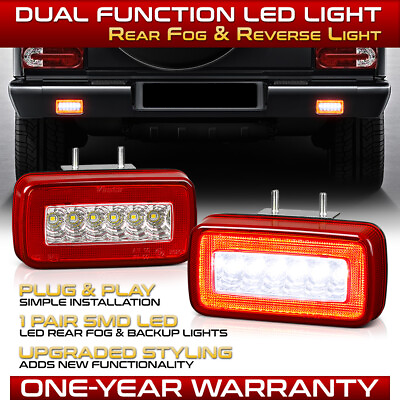 #ad Euro LED Rear FogReverse Lamps For 1990 2018 W463 G Class G550 G500 $91.99