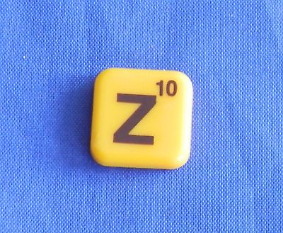 #ad Words With Friends Letter Z Tile Replacement Magnet Game Part Piece Craft Yellow $1.45