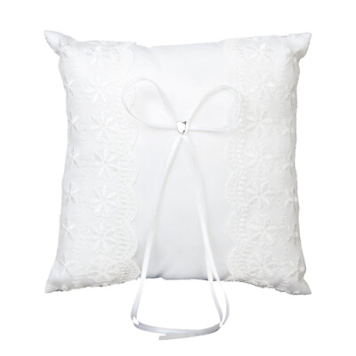 #ad Wedding Ring Pillow White Decoration Supplies $12.99
