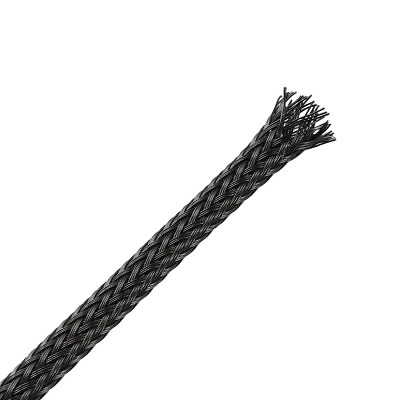 #ad PET Cord Protector 6.5Ft 4mm Wire Loom Cable Sleeve for OD 4 8mm Line Black AU $11.76