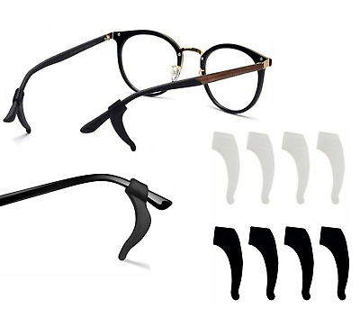 #ad 4 Pair Anti Slip Glasses Ear Hooks Tip Eyeglasses Grip Temple Holder Silicone US $2.69