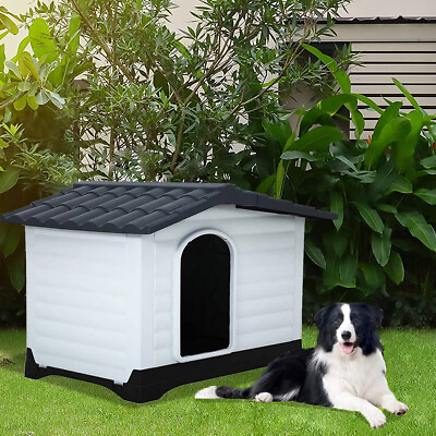 Backyards Plastic Dog Houses for Small Medium Dogs All Weather Design Dog House $91.18
