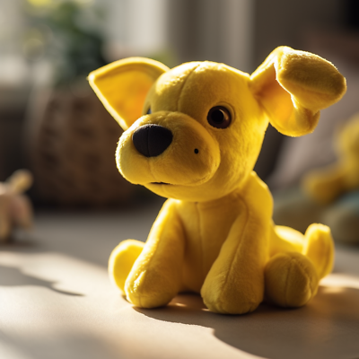 #ad yellow dog toy plush for dogs $45.00