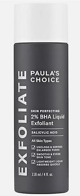 #ad Paulas Choice 4 oz Bottle BHA Liquid Salicylic Acid Exfoliant $18.00