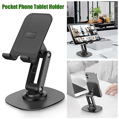 #ad Portable Foldable Adjustable Ergonomic Phone Holder Stand Mount for Desk Office $10.98