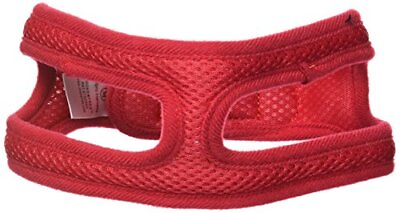 #ad ChokeFree Velpro Mesh Pet Shoulder Harness Collar 16quot; Red $22.98