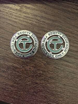 Scotty Cameron Golf Ball Marker 2 Circle T For Tour Use Only Tiffany Teal $28.00