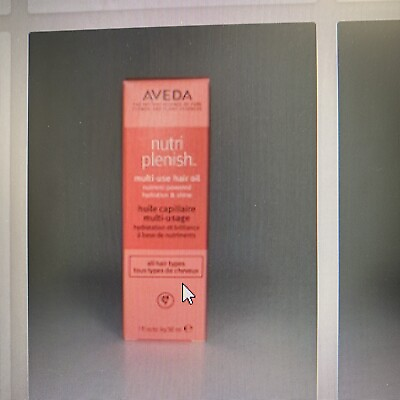 #ad Aveda Nutriplenish Multi Use Hair Oil 1 fl oz. New in Box $27.99
