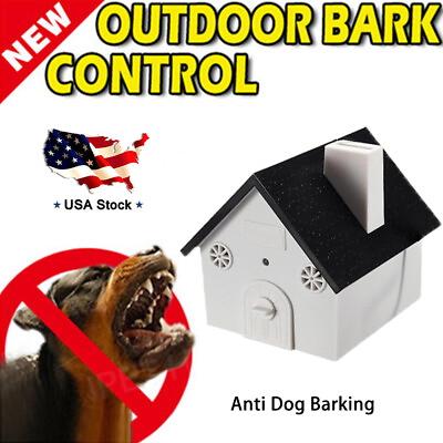 US Outdoor Ultrasonic Dog Bark Control Anti Barking Device Sonic Bark Deterrents $31.31