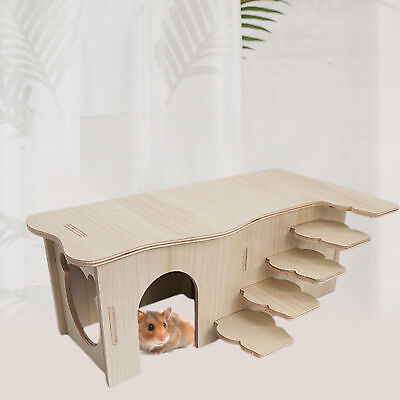 #ad Chinchilla Hut Bite Resistant Exercise Training Hamster Hideout House Exercise $13.22