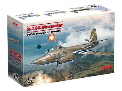 #ad #ad ICM 48320 B 26B Marauder WWII American Bomber 1:48 Aircraft Model Kit $99.99