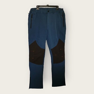 #ad Gash Hao Snow Mens Snow Pants Size 38x32 Straight Fit Color Blue $17.99