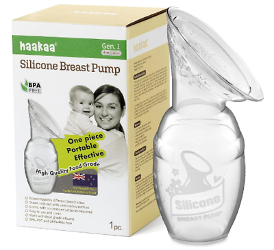 #ad Silicone Breast Pump Manual Breastfeeding Portable BPA Free Food Grade Material $17.49