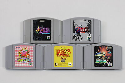 #ad Lot 5 Japan Import N64 Games Zelda Ocarina Majora#x27;s Kirby Donkey Kong StarFox 64 $52.99