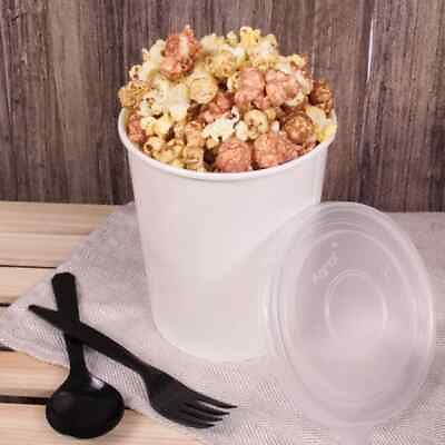 #ad Karat 32oz Gourmet Food Container White 115mm 500 ct FP GFC32W $94.86