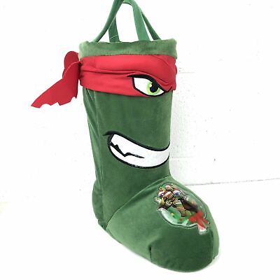 #ad Teenage Mutant Ninja Turtles Raphael Christmas Boot Stocking Nickelodeon $19.99