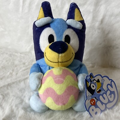 #ad Bluey amp; Friends Bluey Easter Egg 6quot; Mini Plush Clip On Keychain BRAND NEW $14.95