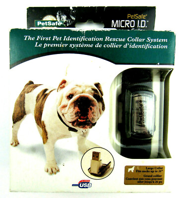 #ad PetSafe Collar Large Dog Pet Micro I.D. Rescue Collar fits necks up to 26” $8.42