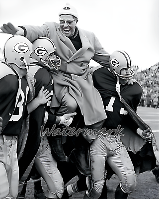 #ad 61 Green Bay Packers Head Coach Vince Lombardi After Super Bowl Win 8 X 10 Photo $5.99