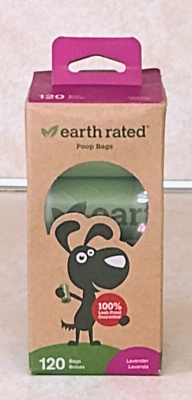 #ad Earth Rated BIO120 Leak proof Lavender scented Dog Poop Waste Bags 120 Bags $13.50
