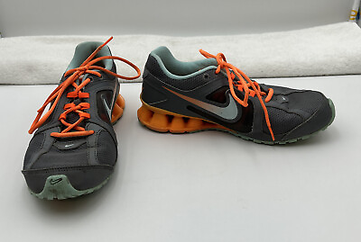 #ad Nike REAX Run 8 Womens 8.5 Running Shoes Sneakers 599562 008 Gray Orange Blue $27.00