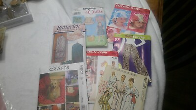 #ad 7 sewing patterns $13.55
