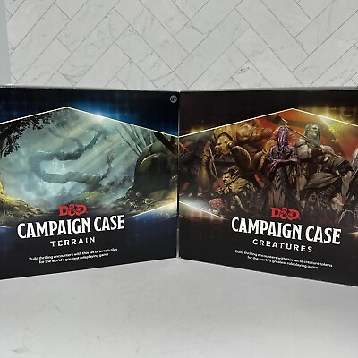 #ad Dungeons And Dragons DND Campaign Case Terrain amp; Creature Both Lot of 2 New NIB $19.99