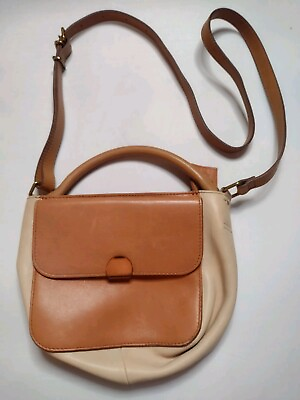 #ad Madewell Mini Aboard Crossbody Bag Tan Purse Leather Shoulder A7 $19.98