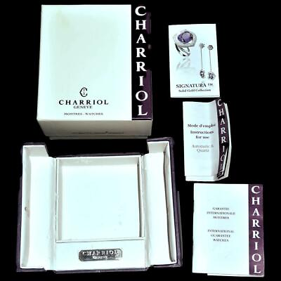 #ad Genuine CHARRIOL Watch Gift amp; Cardboard Box EMPTY Instructions COA $116.99