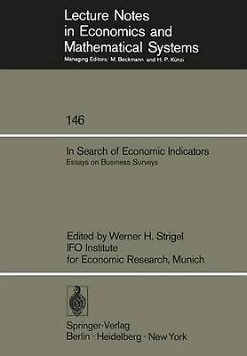 #ad In Search of Economic Indicators: Essays on Business Surveys by W.H. Strigel En $123.92