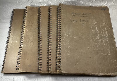 #ad Junk Journal Scrap Art Book Paper Lot Spiral Notebook College Used 1950s 4 Lbs $49.95