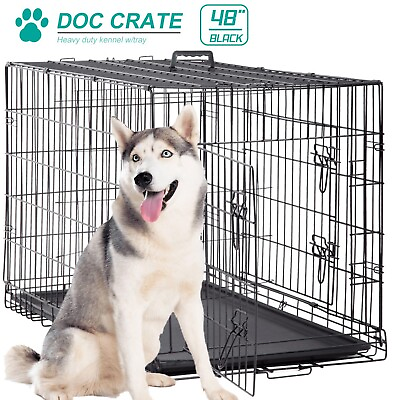 #ad Dkelincs 48 inch Dog Cage Large XXL Dog Crates for Large Dogs Pet Animal $95.99