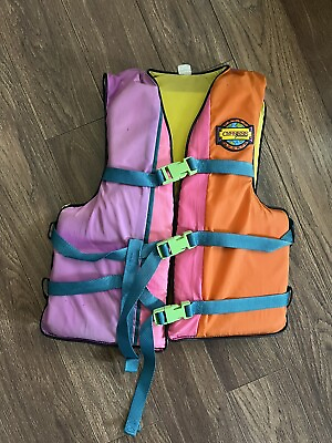 #ad Vintage Cypress Gardens Water Sports Adult Life Vest L XL 30” 52”Chest USA Retro $35.00