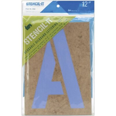 #ad Alphabet Stencils Letters Large 12 Inch Oil Board Capital Letters A to Z Period $38.60