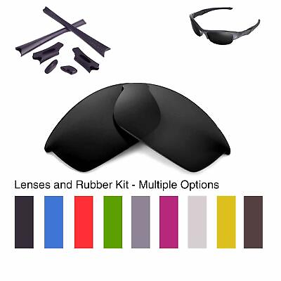 #ad Walleva Lenses and Rubber Kit for Oakley Flak Jacket Multiple Options $19.99
