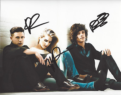 #ad LONDON GRAMMAR BAND SIGNED AUTHENTIC 8X10 PHOTO w COA BRITISH INDIE POP GROUP X3 $49.95