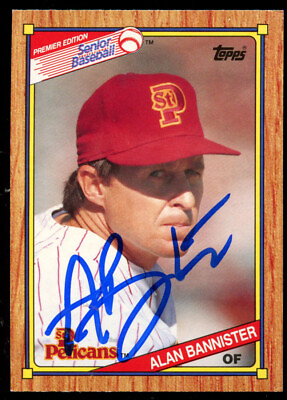 #ad Alan Bannister #30 signed autograph auto 1989 Topps Senior League Baseball Card $12.50