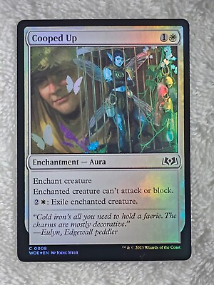 #ad MTG Cooped Up FOIL Wilds of Eldraine WOE #8 Magic Gathering Card NM $1.95
