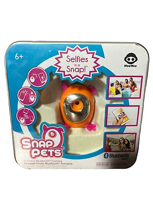 #ad Snap Pets Selfies in a Snap Portable Bluetooth Camera WowWee Peach Dog $12.00