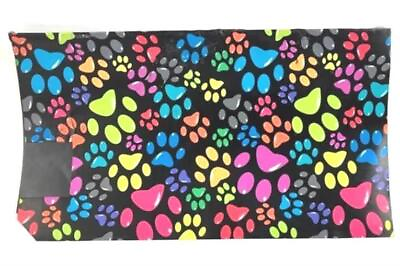 #ad Colorful Paw Prints Magnetic Mailbox Cover Standard Size Rainbow Puppy $7.99
