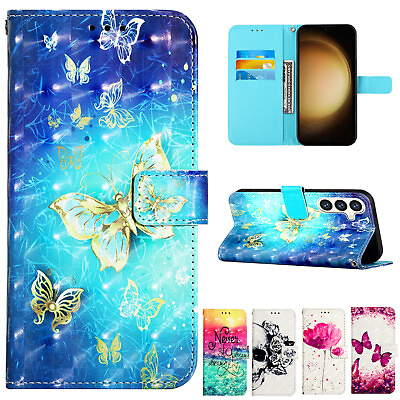 #ad For Samsung A05 A05s A15 A25 5G Magnetic Leather Pattern Wallet Case Flip Cover $9.99