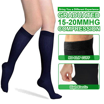 #ad Medical Grade Calf Compression Sleeve Socks Sports Flight Travel Varicose Edema $16.45