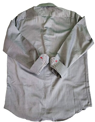 #ad Robert Graham Shirt Sleeve Button LongMens Size Short Flip Cuff LargeCasual $35.00