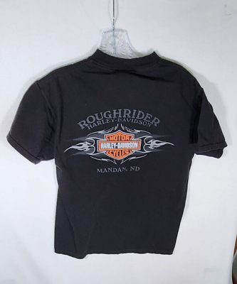 #ad Harley Davidson shirt medium men vintage Mandan ND $15.00